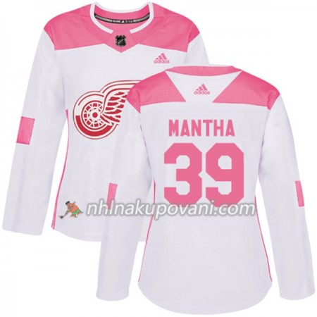 Detroit Red Wings Dresy Anthony Mantha 39 Bílá 2017-2018 Adidas Růžová Fashion Authentic - Dámské Detroit Red Wings Dresy Anthony Mantha 39 Bílá 2017-2018 Adidas Růžová Fashion Authentic - Dámské